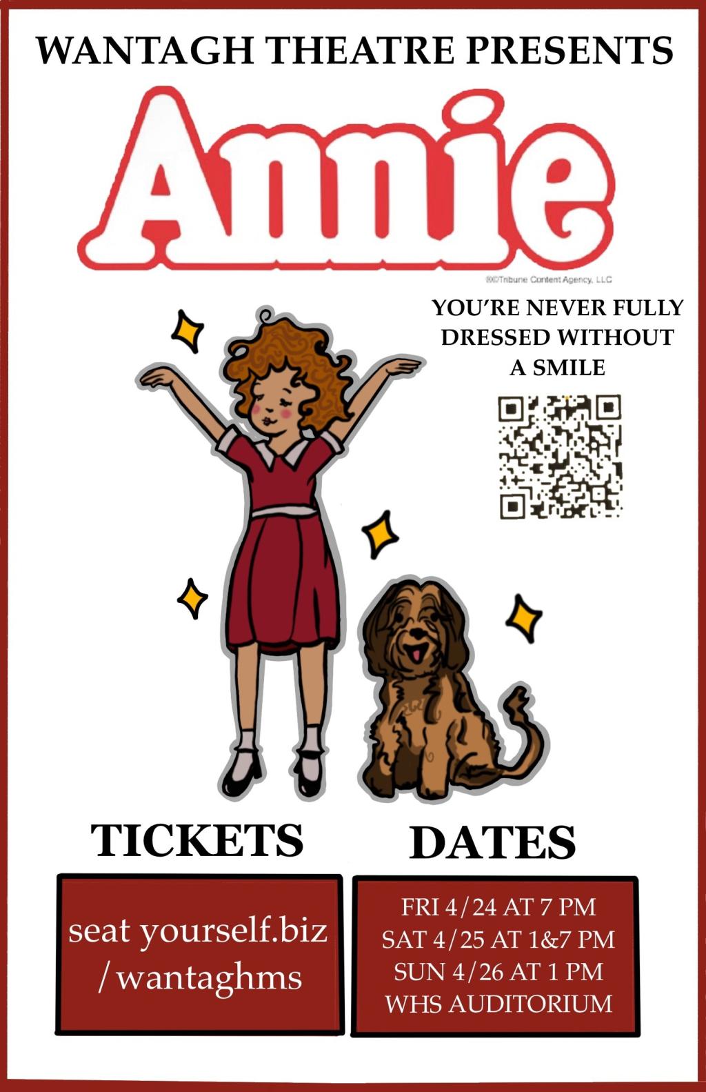 WANTAGH THEATER PRESENTS ANNIE - TICKETS AND SHOWTIMES